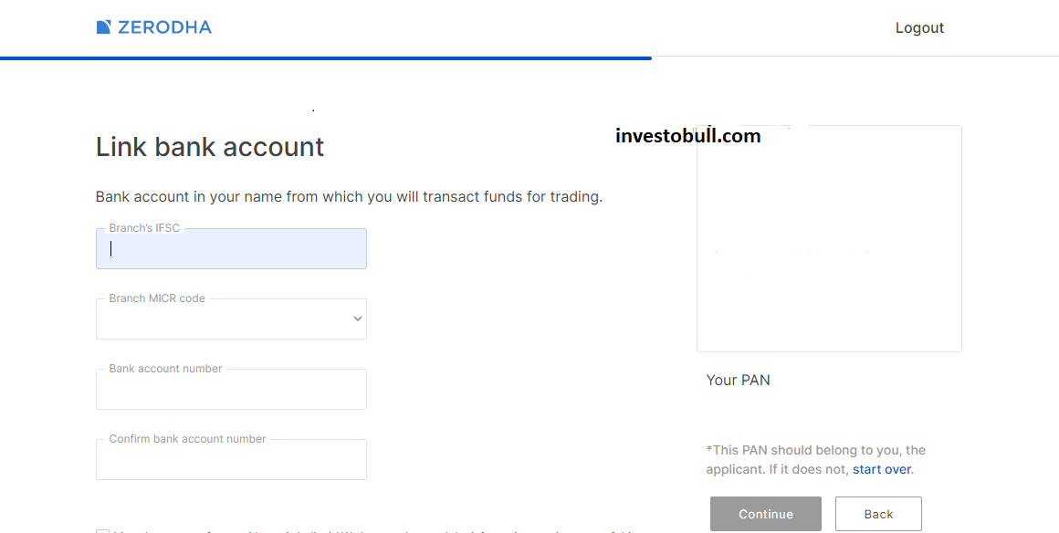 how to open zerodha account online