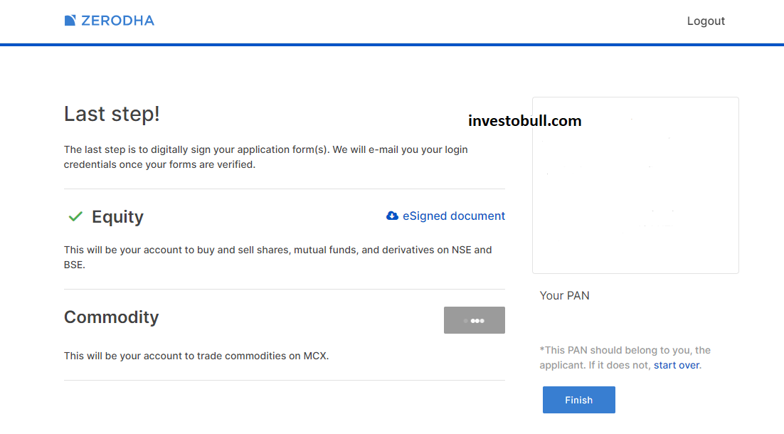 how to open zerodha account online