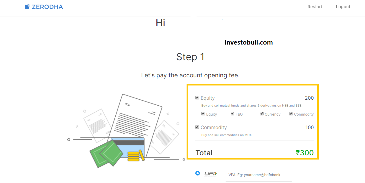 how to open zerodha account online